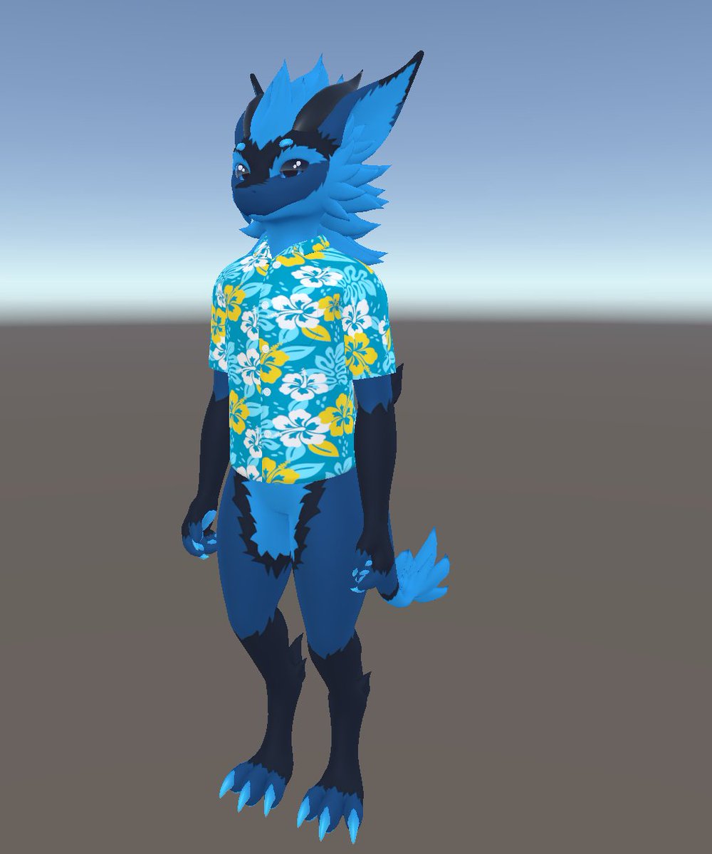 Frostywuff's tweet photo. Hawaiian shirt for Nova and Nardo? https://t.co/f9Xn2wb8i7
