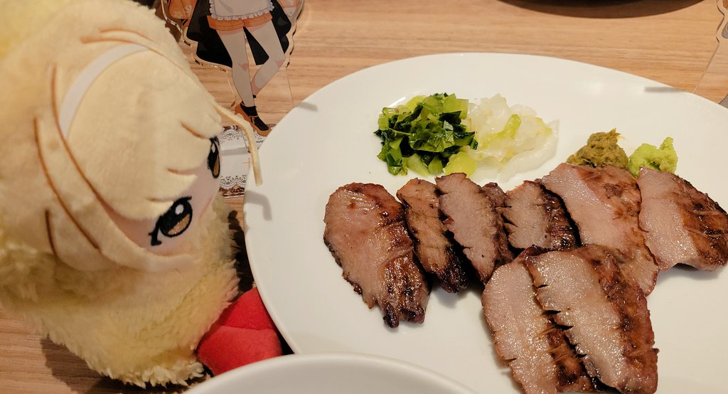 学マスコラボをやってる仙台牛タン食べました！
美味しい😋🦬