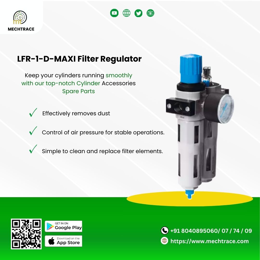 mechtrace's tweet image. “Clean air, smooth flow, maximum efficiency.”
Tel - +91 8040895060/ 07 / 74 / 09
mechtrace.com
#LFR1DMAXI #FilterRegulator #AirControl #IndustrialSolutions