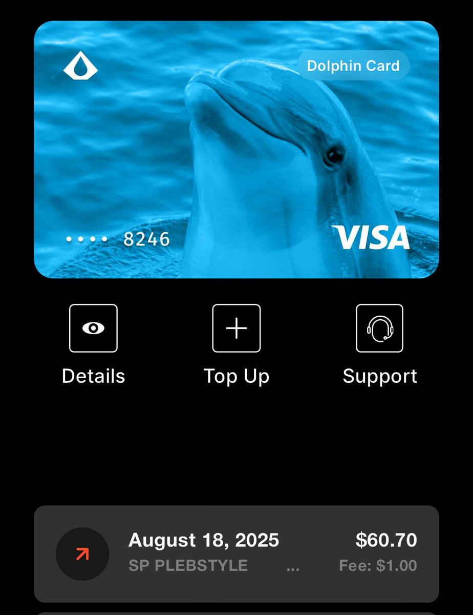 Swiss Hodler 🇨🇭 (@swisshodler) on Twitter photo Just ordered übercool Bitcoin maxi swim shorts from <a href="/Pleb_Style/">Plebstyle - Your trusted shop for Bitcoiners</a> 🩳⚡️
Paid with my Dolphin card (loaded with Bitcoin) via the <a href="/AquaBitcoin/">AQUA Wallet</a> Aqua Wallet 🐬🔥
This is what everyday Bitcoin looks like 😎 Just ordered übercool Bitcoin maxi swim shorts from <a href="/Pleb_Style/">Plebstyle - Your trusted shop for Bitcoiners</a> 🩳⚡️
Paid with my Dolphin card (loaded with Bitcoin) via the <a href="/AquaBitcoin/">AQUA Wallet</a> Aqua Wallet 🐬🔥
This is what everyday Bitcoin looks like 😎