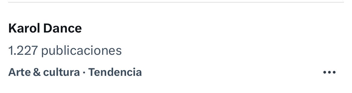 En que momento hablar de Karol Dance entra en la tematica de “arte y cultura”? 😂