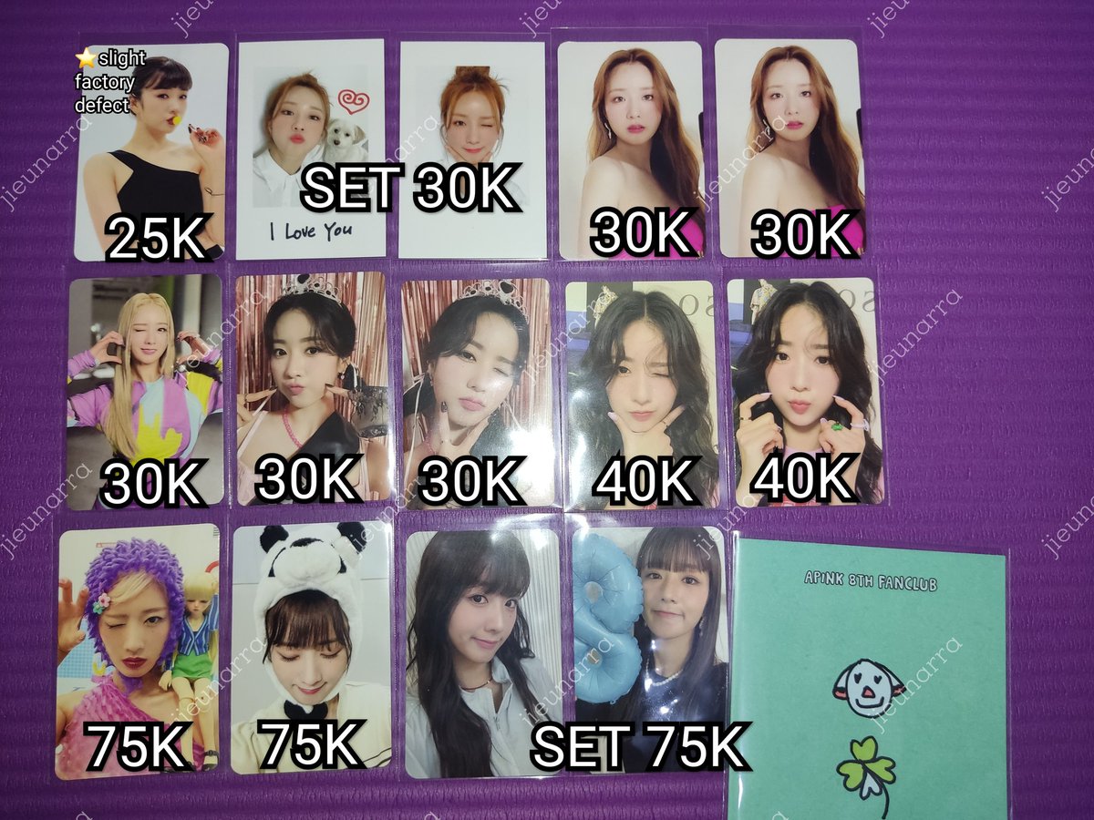 jieunarra's tweet image. WTS PC Photocard Apink

✅ Include Pack &amp;amp; Admin Shopee 7.5%
🏡 Bandar Lampung, INA

Have Shopee 🇮🇩🇹🇼🇲🇾🇸🇬🇹🇭🇵🇭🇲🇽
Link Shopee 👇

박초롱 윤보미 정은지 김남주 오하영 
에이핑크 포카 포토카드 양도
Park Chorong Yoon Bomi Jeong Eunji Kim Namjoo Oh Hayoung
#ตลาดนัดapink #pasarAPINK
