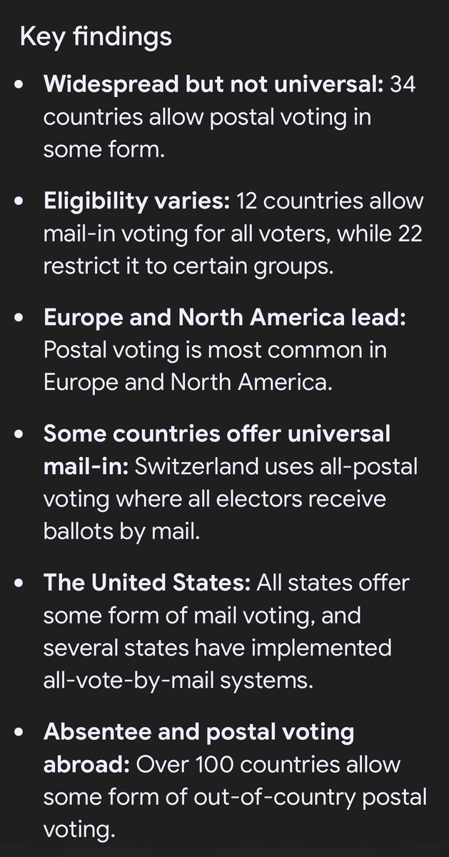 Matt Chatham (@chatham58) on Twitter photo <a href="/patriottakes/">PatriotTakes 🇺🇸</a> “We are now the only Country in the World that uses Mail-In Voting.”
It sure will be great when we don’t have a POTUS that unashamedly lies his fat face off in public posts w/ statements that anyone w/ a heartbeat & an internet connection can find to be a lie in an instant. <a href="/patriottakes/">PatriotTakes 🇺🇸</a> “We are now the only Country in the World that uses Mail-In Voting.”
It sure will be great when we don’t have a POTUS that unashamedly lies his fat face off in public posts w/ statements that anyone w/ a heartbeat & an internet connection can find to be a lie in an instant.