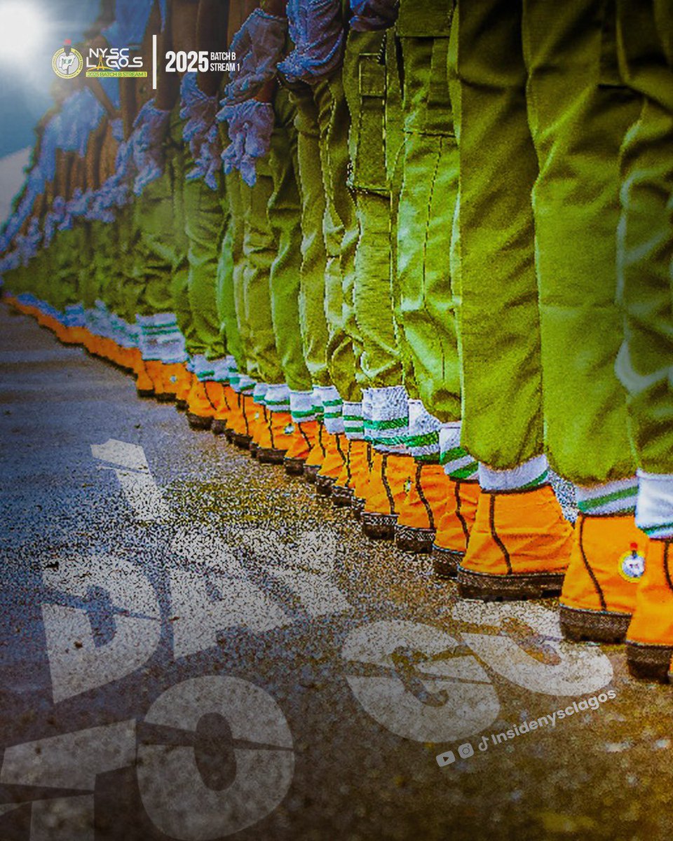 InsideNyscLag's tweet photo. Just 1 day to go! 🎉
The countdown is almost over, and the excitement is reaching its peak. 

Get ready to witness the energy, the Lagos culture, the service, and all the unforgettable memories that only NYSC Lagos can deliver.

#afterlagosnastilllagos #NYSC #Batch2025 https://t.co/ODgJcpz5dJ