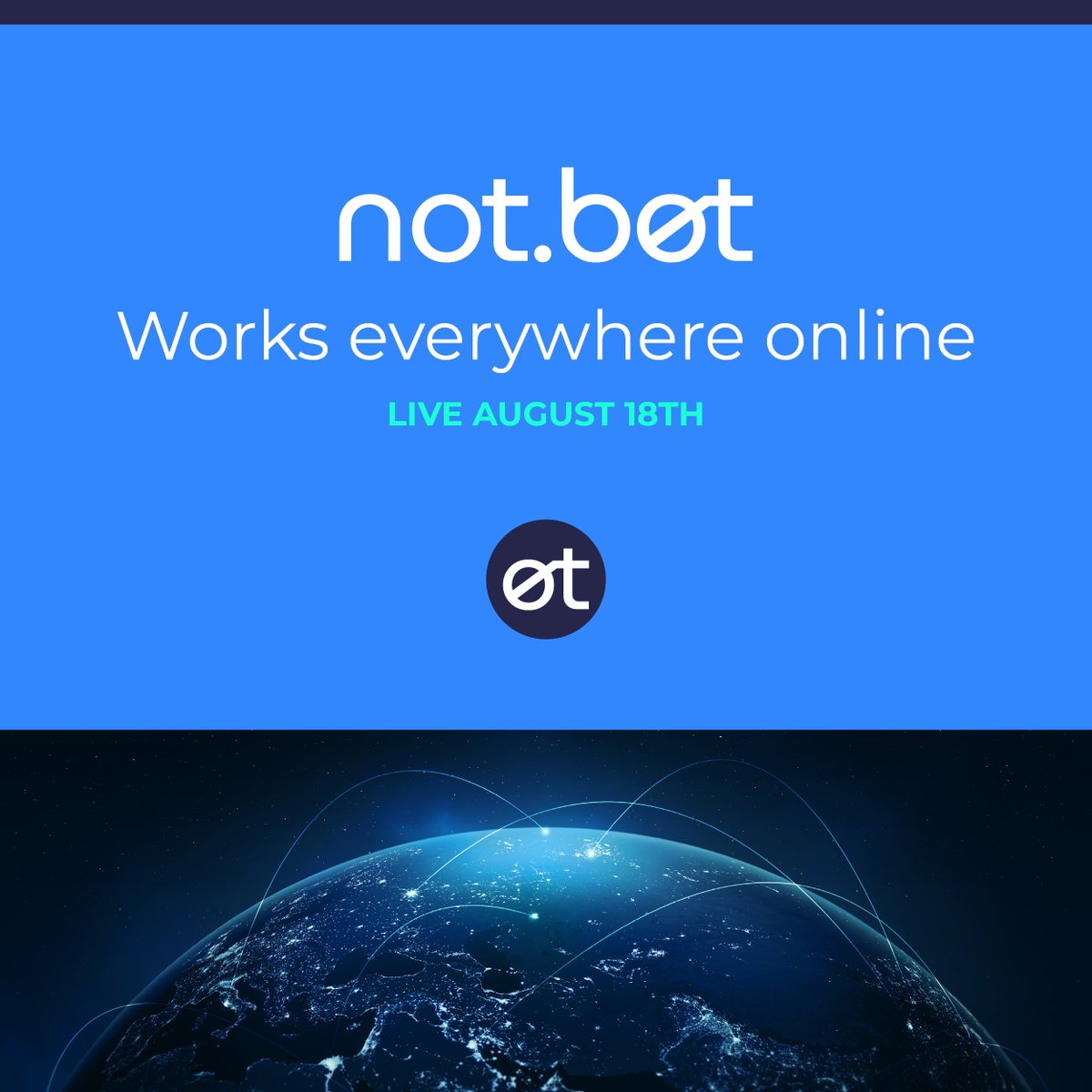 Join us TODAY at noon PDT / 3pm EDT for the launch of not.bot!  
youtube.com/live/DtEK9O7qg…
