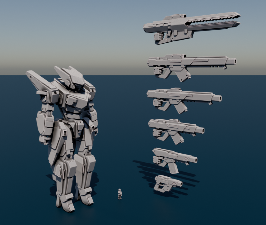 The Scout and Assault Rifle aswell as Carbine for the Fortune are done. Im pretty happy with these, moving on to melee options and the actual sniper rifle next uwu