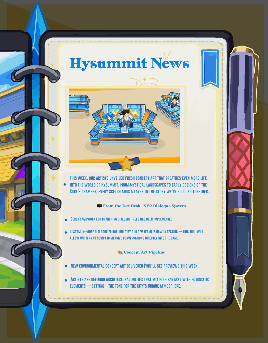 Hysummit's tweet photo. 🗣️ Voices of the World
This week, our artists unveiled fresh concept art that breathes even more life into the world of Hysummit. From mystical landscapes to early designs of the Core’s chamber, every sketch adds a layer to the story we’re building together.
#Minecraft #Hysummit https://t.co/gjy9PgSa94