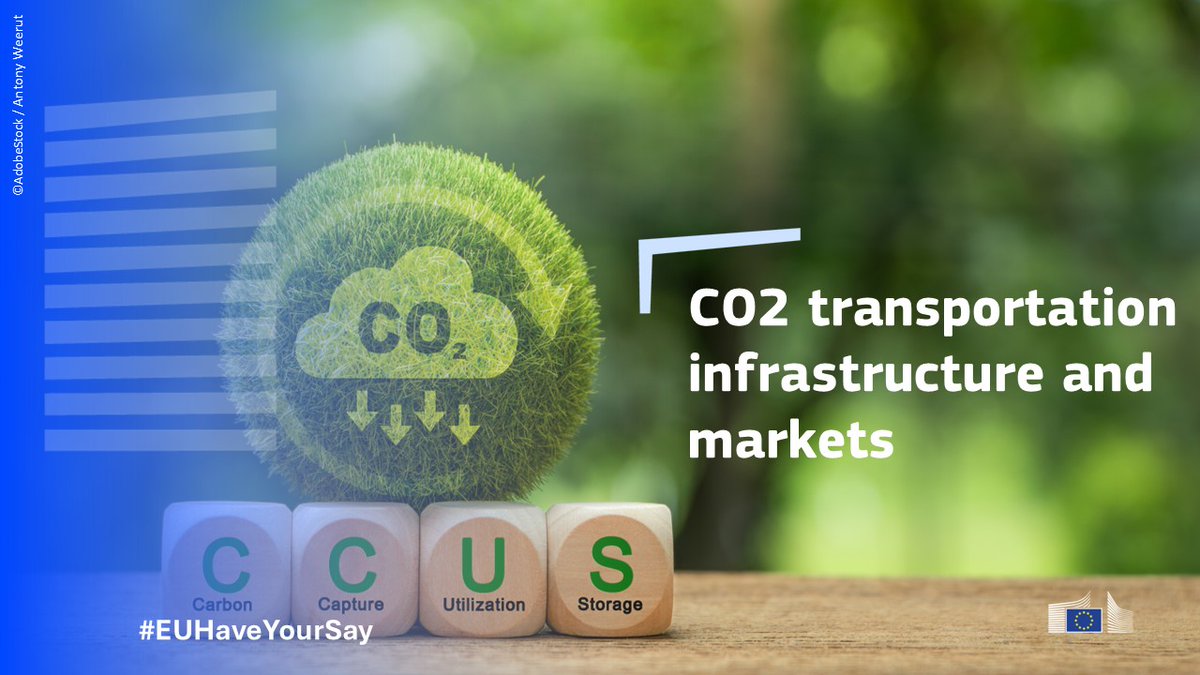 The EU needs to use #CCUS, also referred to as Industrial #CarbonManagement, to meet the 2050 climate objectives.

📢 A call for evidence on CO2 transportation infrastructure and markets is open for feedback until 11/9 👉 europa.eu/!DWj9kk 

#EUHaveYourSay