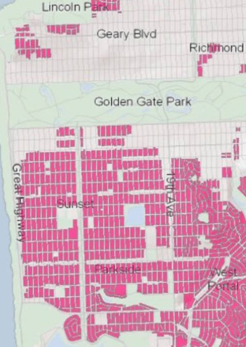 A grid this perfect being strictly zoned for single-family homes is a failure of epic proportions.