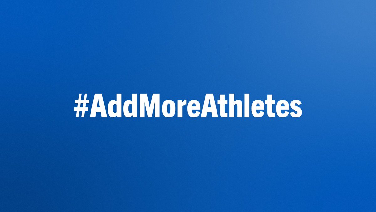 8 million high school athletes are competing for only 500k available college roster spots.

Let’s consider the voices of 75 million youth athletes &amp; #AddMoreAthletes in college 👏

Join us this week to take action!