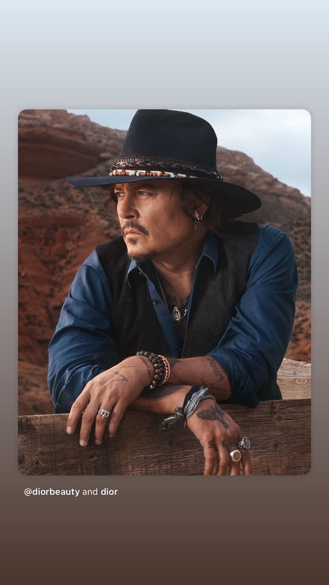 Repost @diorbeauty <a href="/Dior/">Dior</a>
A desert canyon.

A legendary hero: 
@JohnnyDepp