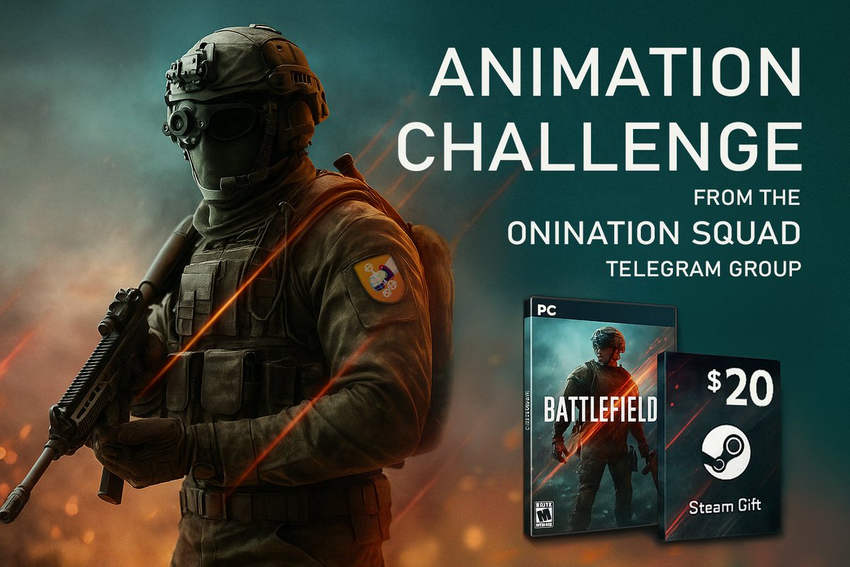 pripekloch's tweet photo. 🎬 ANIMFIELD — Fan Animation Challenge!

#animfield in ONINATION SQUAD - ANIMATION TELEGRAM GROUP

#3D #animation #challenge #Battlefield6 #animation3d https://t.co/GIbb44qTyn