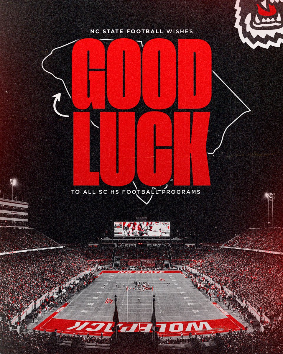 Dave Doeren (@statecoachd) on Twitter photo Good luck to every HS football program in South Carolina this season! Play with passion, represent your communities, and remember the grind now sets up the future. #PackFamily #HTT <a href="/PackFootball/">NC State Football</a> 🏈⚫️🔴🐺 Good luck to every HS football program in South Carolina this season! Play with passion, represent your communities, and remember the grind now sets up the future. #PackFamily #HTT <a href="/PackFootball/">NC State Football</a> 🏈⚫️🔴🐺