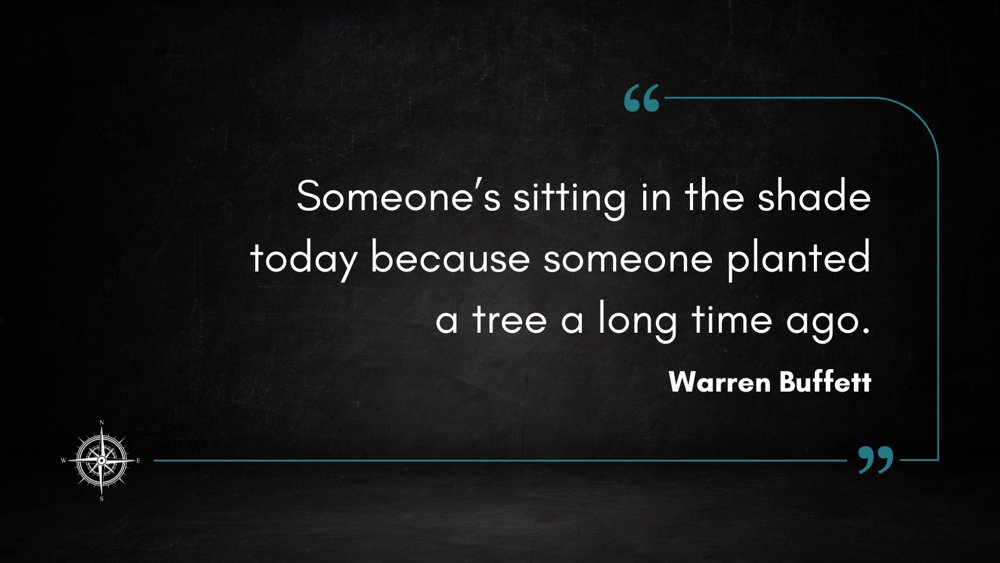 Point32IP's tweet photo. Someone’s sitting in the shade today because someone planted a tree a long time ago.” — Warren Buffett #MotivationMonday
#WealthManagement #FinancialAdvisor #WesthamptonBeach #EastEnd #LongIslandNY https://t.co/YZAJ6IeBzf