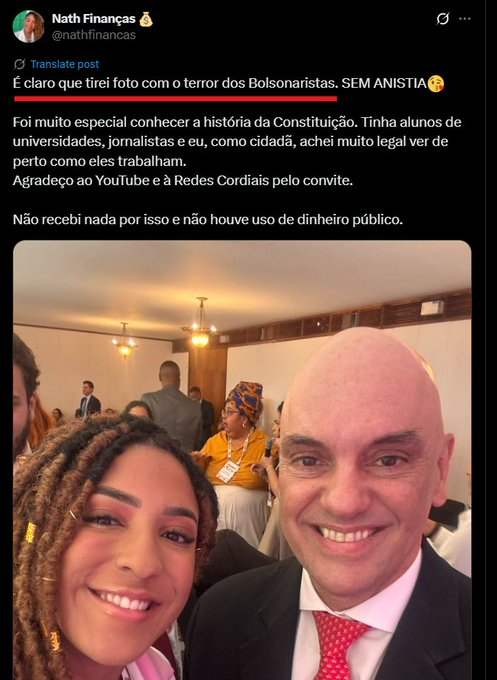 The Investor (@leiatheinvestor) on Twitter photo E a <a href="/nathfinancas/">Nath Finanças 💰</a> que foi no STF e ajudou o tribunal a reforçar a imagem de parcialidade e perseguição 🤝 E a <a href="/nathfinancas/">Nath Finanças 💰</a> que foi no STF e ajudou o tribunal a reforçar a imagem de parcialidade e perseguição 🤝