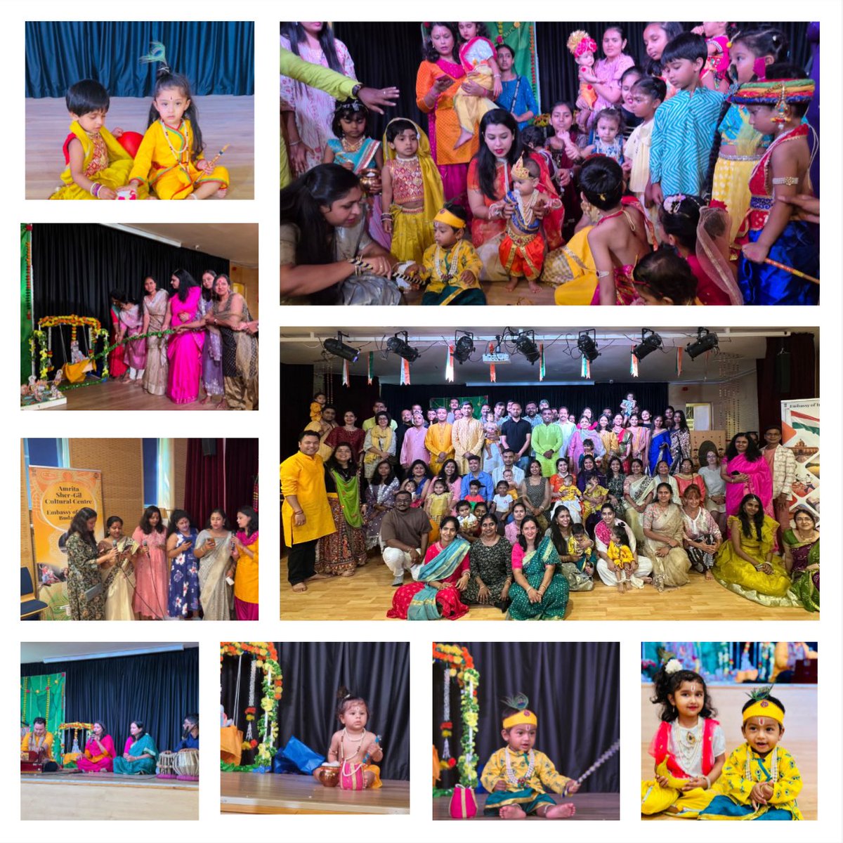 iccr_budapest's tweet photo. A devotional celebration of Shri Krishna #Janmashtami was organised at the Amrita Sher-Gil Cultural Centre by the members of the Indian community.

Here are the snippets of the celebrations.

#KrishnaJanmashtami

@MEAIndia @iccr_hq @IndiaInHungary @diaspora_india @IndianDiplomacy https://t.co/uiTeS4AMIP
