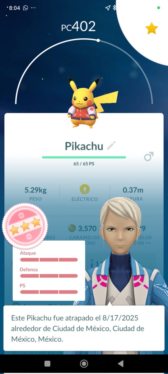 dann_danny's tweet photo. No salió el shiny pero salió esté precioso #PokemonGO https://t.co/A6XQuSy1Os