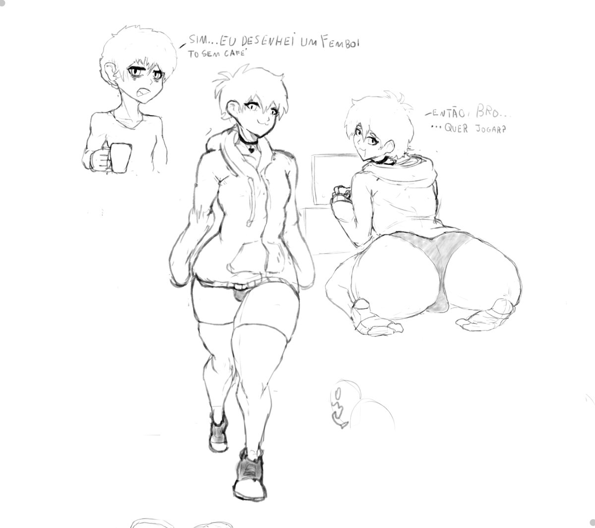 some Random sketches and brush tests.