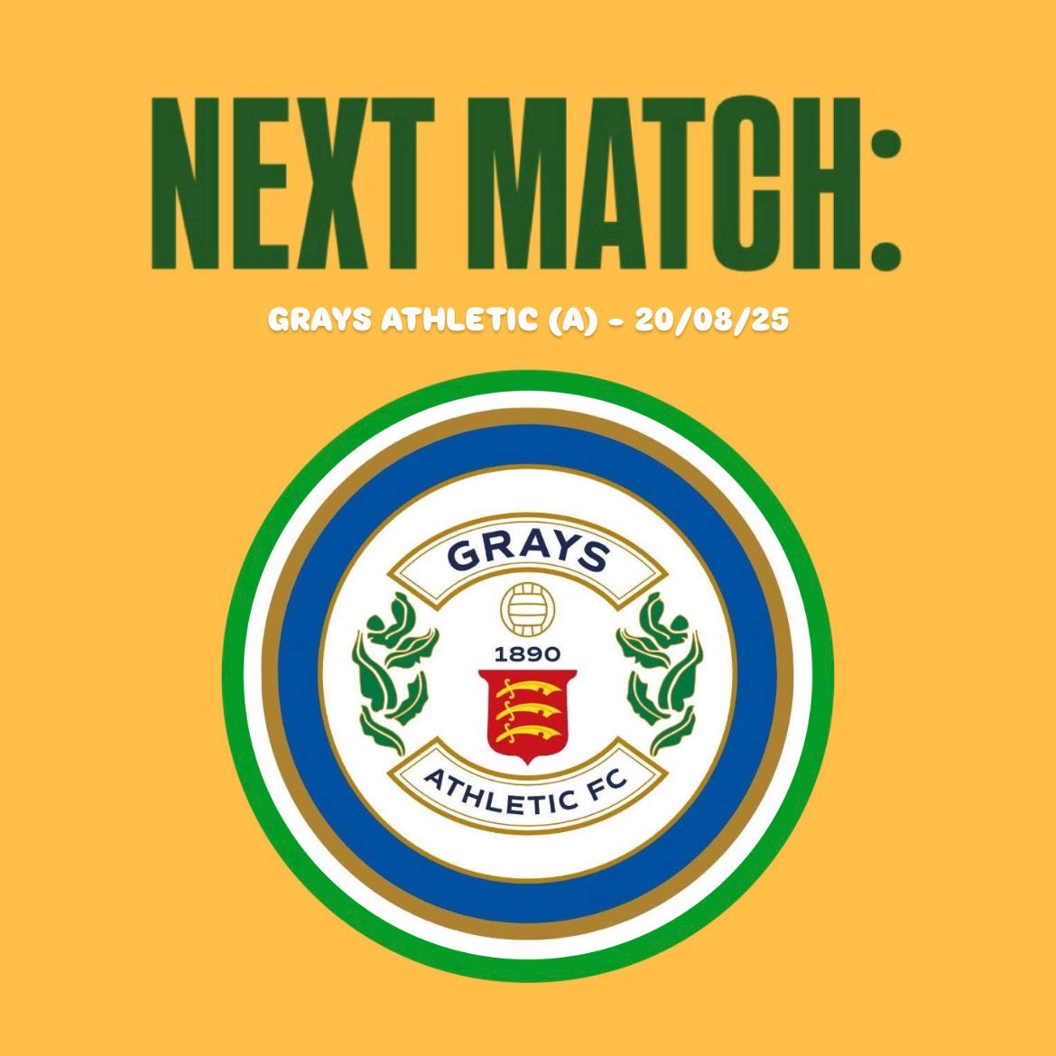 Next match: <a href="/GraysAthleticFC/">Grays Athletic Football Club</a> ⚽️