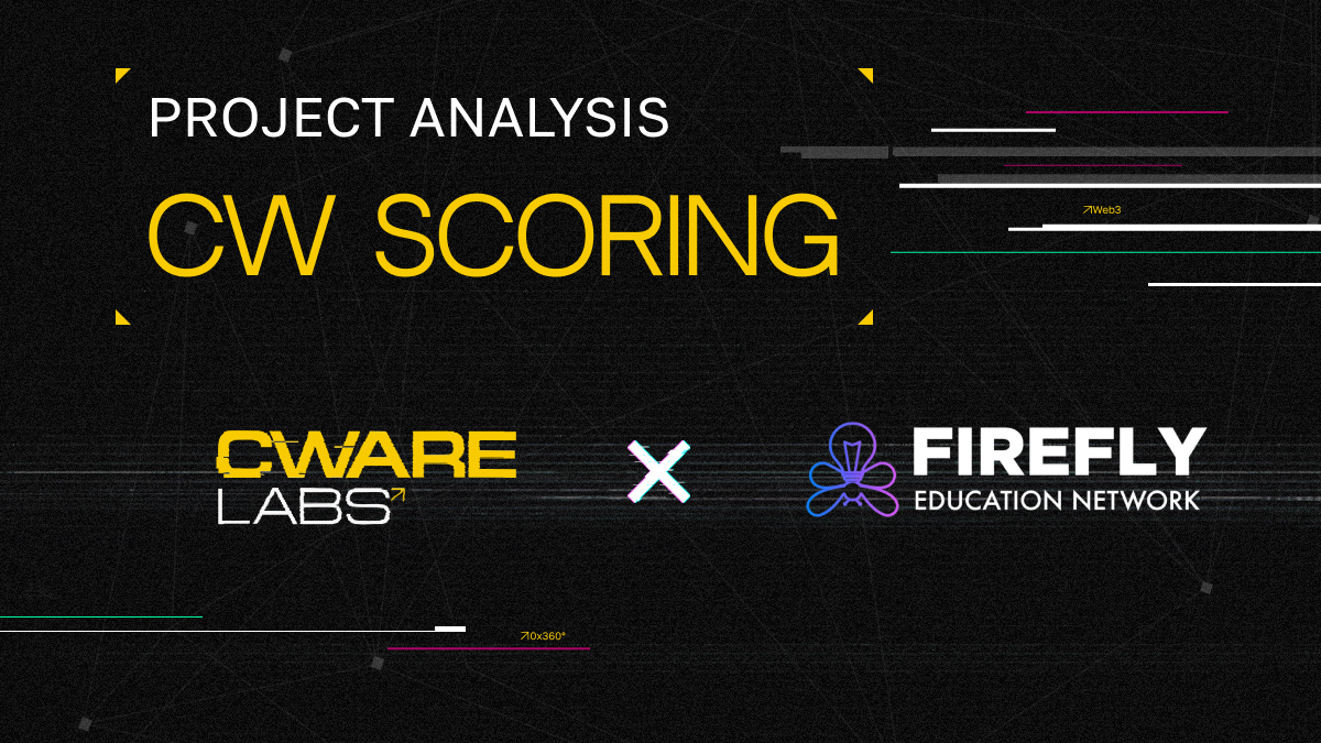Cware Labs (@cwarelabs) on Twitter photo 💯 Scoring Analysis for <a href="/Firefly_Edu/">Firefly Education Network</a>
We have just completed a scoring, which features 7 blocks and 50+ parameters. We identified weak spots, outlined growth, and clarified the next steps.
💫 Want to assess your #Web3 startup? Apply: cwarelabs.com/form 💯 Scoring Analysis for <a href="/Firefly_Edu/">Firefly Education Network</a>
We have just completed a scoring, which features 7 blocks and 50+ parameters. We identified weak spots, outlined growth, and clarified the next steps.
💫 Want to assess your #Web3 startup? Apply: cwarelabs.com/form