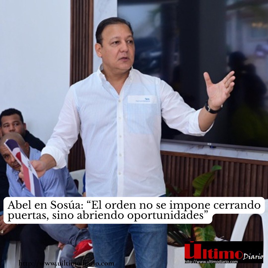 Durante un encuentro con dirigentes del Partido de la Liberación Dominicana (PLD) y representantes  sectores de Sosúa, Abel Martínez cuestionó la forma en que desde el Gobierno se pretende imponer el orden, mientras se cierran puertas de empleos.

ultimodiario.com/verNoticias.as…