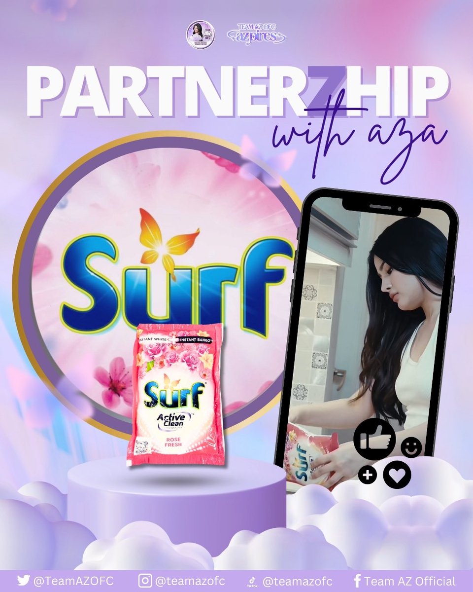 Never2Impress's tweet photo. PartnerZhips &amp; EndorZements of Az Martinez! Booked and busy ang girly pop. No time for drama haha

SURF SAYA WITH AZ
MICZSURF ROSEBANGO
#AZxSURF https://t.co/1gQoOkFrYQ