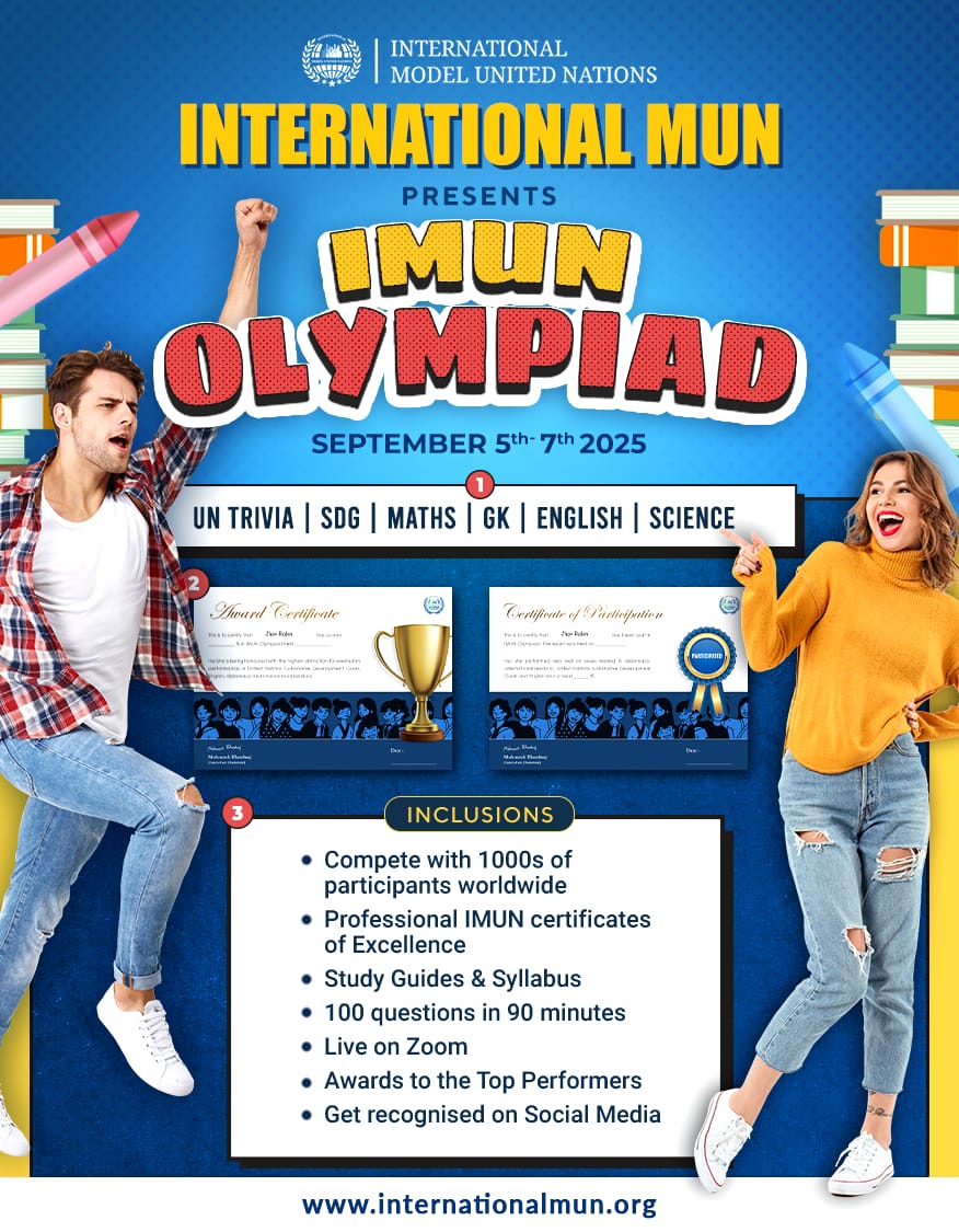 n_albert34's tweet photo. 🌍✨ IMUN Olympiad 2025 – The Biggest Online Olympiad for Youth!
Join 350,000+ participants from 170+ countries and showcase your knowledge, skills, and leadership in the IMUN Olympiad 2025.

📅 Date: 5th – 7th September 2025
📍 Venue: Live on Zoom 

#IMUNOlympiad #IMUN2025 https://t.co/uXDSJ8QwIL