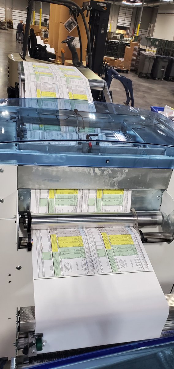 Staff members Stephanie Clark,  Manager of Data Management and Stephanie Potter, Capping Specialist (left and center) are joined by Stephanie Roussel from FSSI-East, Inc. in Orlando as they perform quality control for the upcoming TRIM notices, set to be mailed out on August 21.