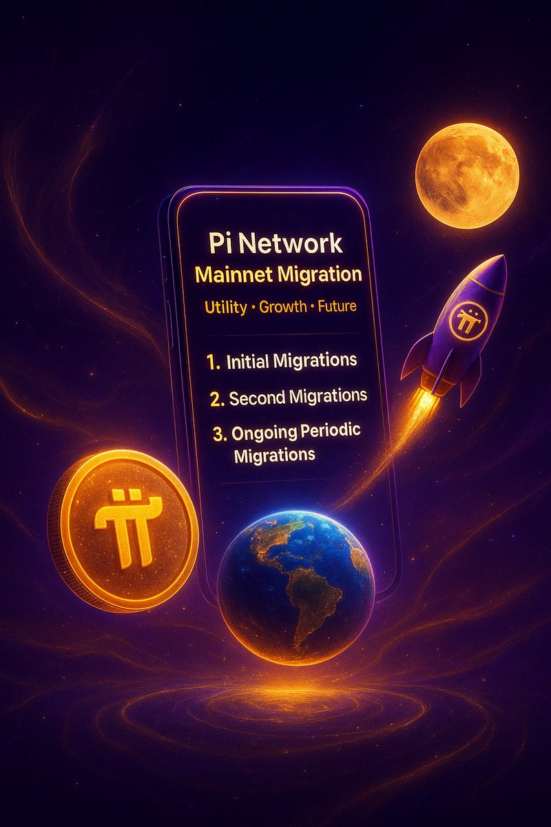 🚀🌍 Pi Network Mainnet Migration ! 💜✨

The long-awaited transition is shaping the future of #PiNetwork and unlocking REAL utility for millions of Pioneers worldwide 🌐🔥

🔑 What’s happening :
1️⃣ Initial Migrations – First wave of wallets successfully moved to Mainnet 💼💎
2️⃣