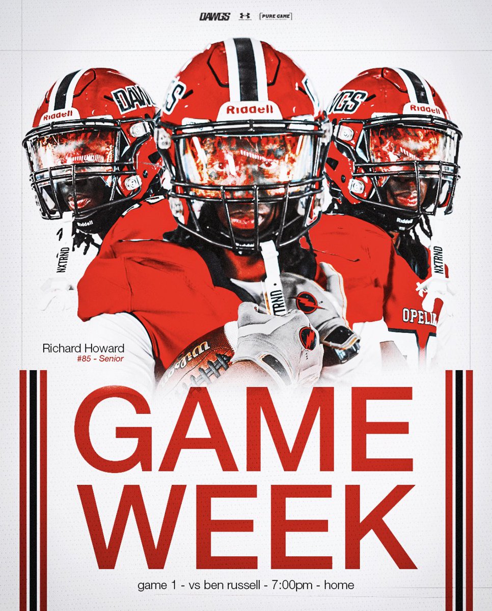 footballopelika's tweet photo. The wait is over, it’s GAME WEEK❗️ 

Can’t wait to see y’all on Friday 🐶 

#OwnIt https://t.co/mOHrdDraf4