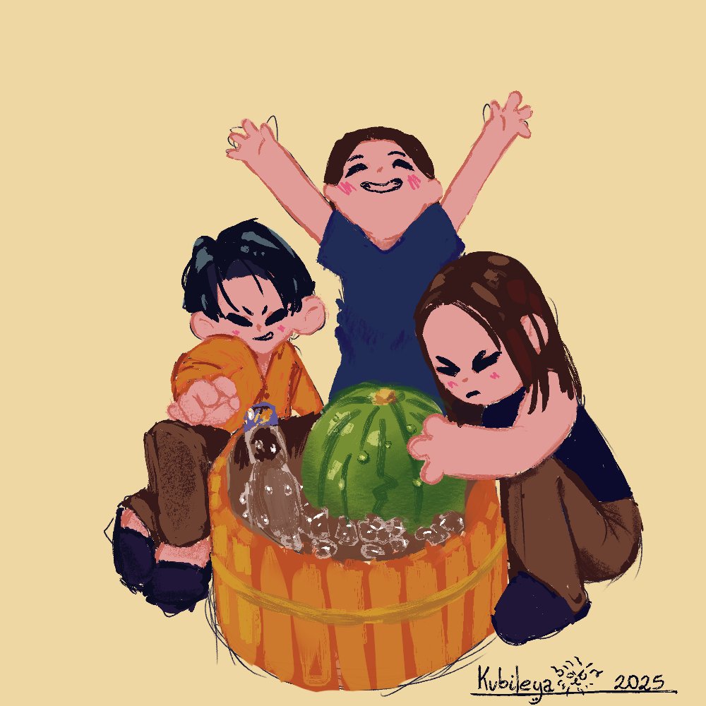 kubileya's tweet photo. Majima, Saejima and Yasuko were my immediate thought after seeing these tiny watermelons. Happy days! https://t.co/7IT1lHFSA5