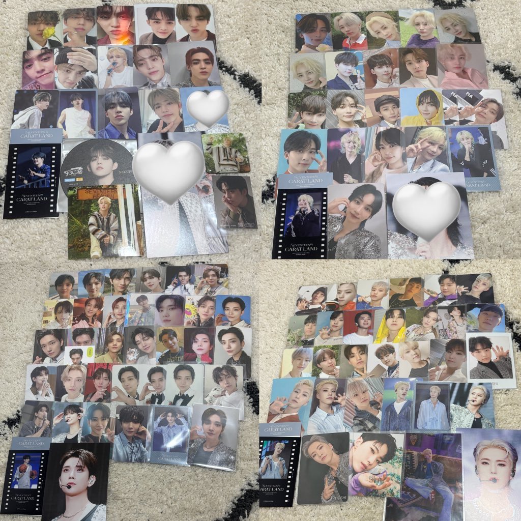 hwbhhe's tweet photo. #SEVENTEEN 
SEVENTEEN  会場 ユニバ weverse トレカ 交換 セブチ kit HMV キノ ツアー W会員
【譲】
スンチョル エスクプス ジョンハン ジョシュア ホシ ウォヌ ウジ ミンギュ ドギョム スングァン バーノン ディノ

【求】(リプ欄)
ジュン ミンハオ THE8 

郵送交換希望📮

お断りは♡させて頂きます https://t.co/e1l63uC6j8