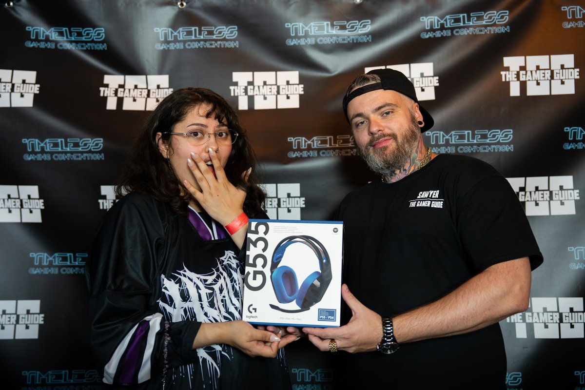 TheGamerGuide_'s tweet image. A massive thank you to @LogitechG for providing us some awesome G535 Headsets to giveaway at this year's @TimelessGC! Here are some of our winners! From destroying everyone on our Aimlabs challenge to catching one in the audience at main stage!!
#TimelessGC25 #LogitechG