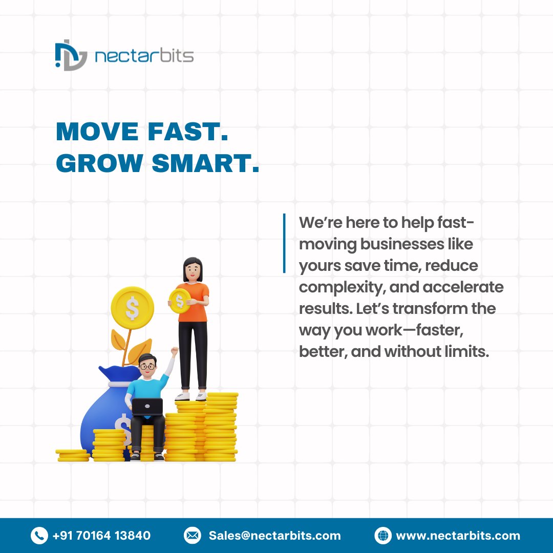 nectarbits's tweet image. Quick solutions for fast-paced businesses.

#QuickSolutions #FastBusiness