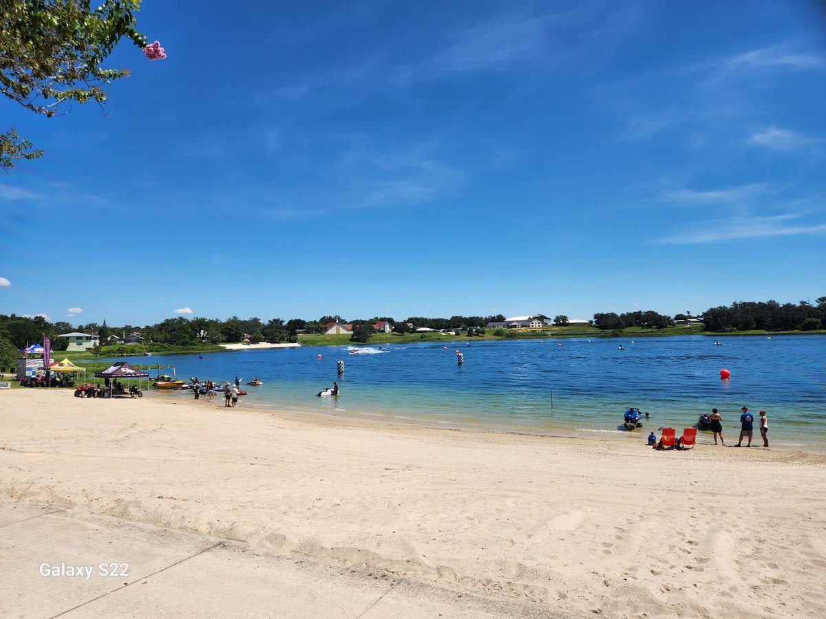 Jet ski racing was lots of fun.