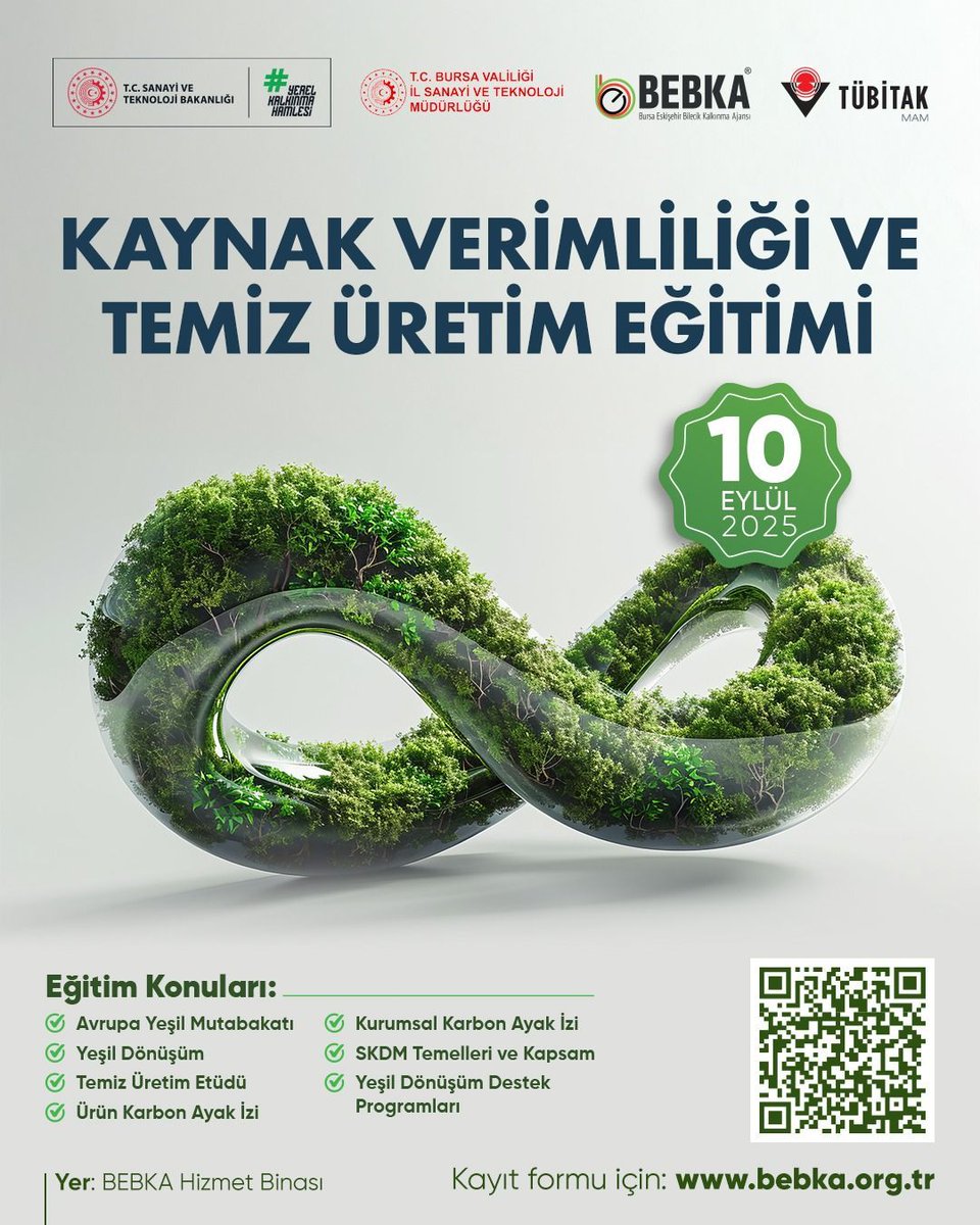 🌍 Kaynak Verimliliği ve Temiz Üretim Eğitimi Başvuru Kayıtları Açıldı!

BEBKA ve Bursa İl Sanayi ve Teknoloji Müdürlüğü iş birliğinde, imalat sanayi firmalarına yönelik “Kaynak Verimliliği ve Temiz Üretim Eğitimi” düzenleniyor.

🔹 TÜBİTAK uzmanlarının katılımıyla