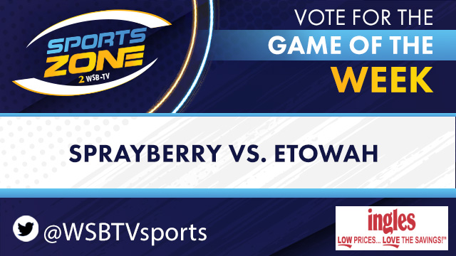 WSB-TV Sports Zone (@wsbtvsports) on Twitter photo Should <a href="/wsbtv/">WSB-TV</a> cover <a href="/SHSProspects/">Sprayberry High School</a> vs. <a href="/etowahfootball/">Etowah Eagles Football</a> as the Game of the Week on Aug. 22? Each RT is 1 vote.
More info here: wsbtv.com/sports/high-sc… Should <a href="/wsbtv/">WSB-TV</a> cover <a href="/SHSProspects/">Sprayberry High School</a> vs. <a href="/etowahfootball/">Etowah Eagles Football</a> as the Game of the Week on Aug. 22? Each RT is 1 vote.
More info here: wsbtv.com/sports/high-sc…