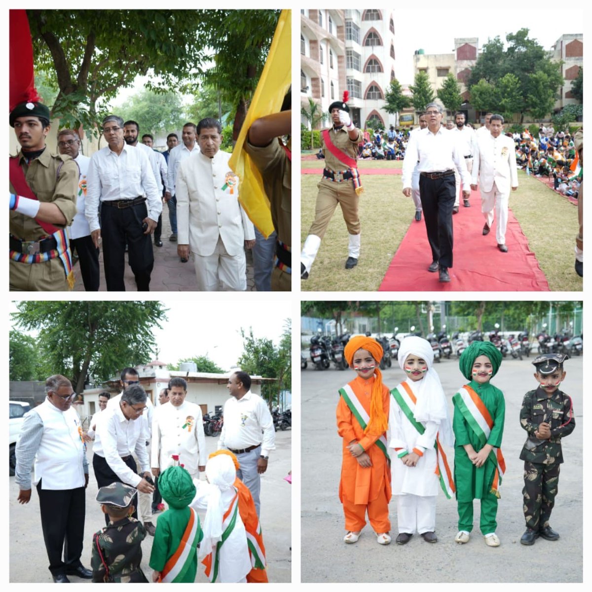 KhwajaModel's tweet photo. Khwaja Model School, Ajmer. Independence Day Celebration. 15/8/25. Chief Guest - Janab Mohammad Belal Khan Sahab, Nazim and CEO ,DCDKS https://t.co/4m8zTdnner