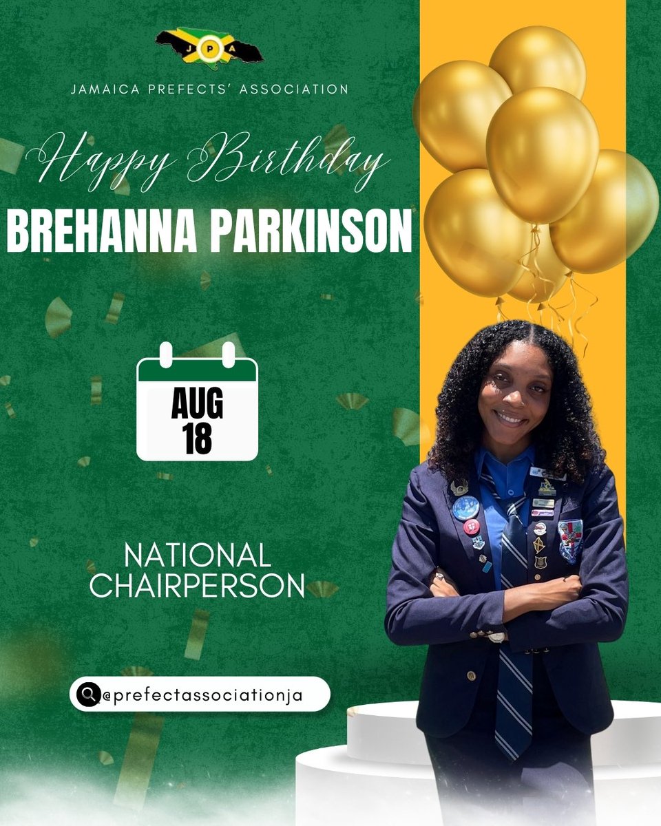 Happy Birthday to our amazing National Chairperson, Brehanna Parkinson! 
Wishing you a year full of wins and smiles! 💚💛