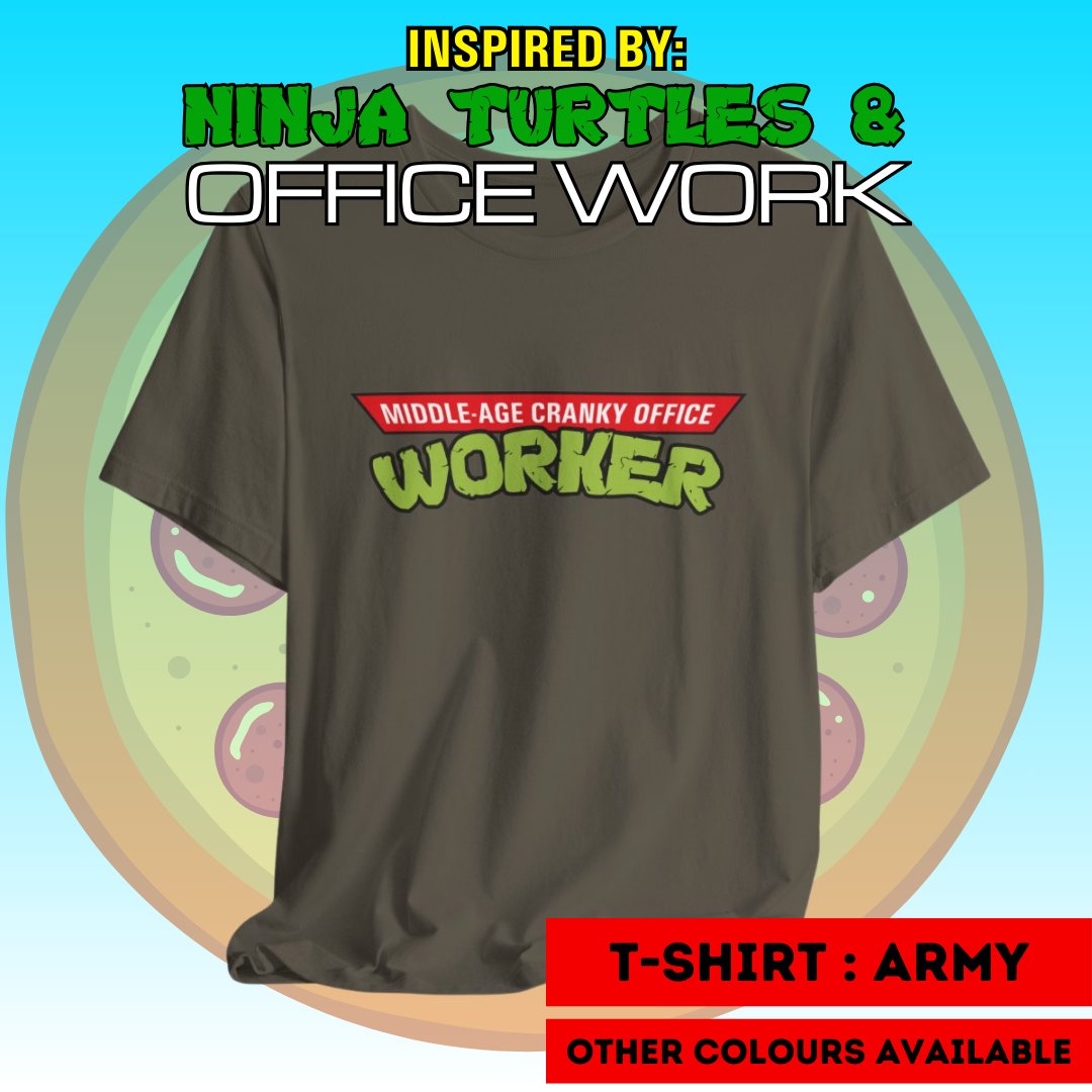 KOABDShirts's tweet photo. Inspired by the ninja turtles cartoon / comics and office jobs.  Who doesn't love a pizza party more than a raise,  eh?

Get yours today at: https://t.co/0Na8qnCJMk

#etsy #etsyseller #tshirtshop #officehumor #corporatelife #gamedev #workhumor https://t.co/M7su6vTPJ5