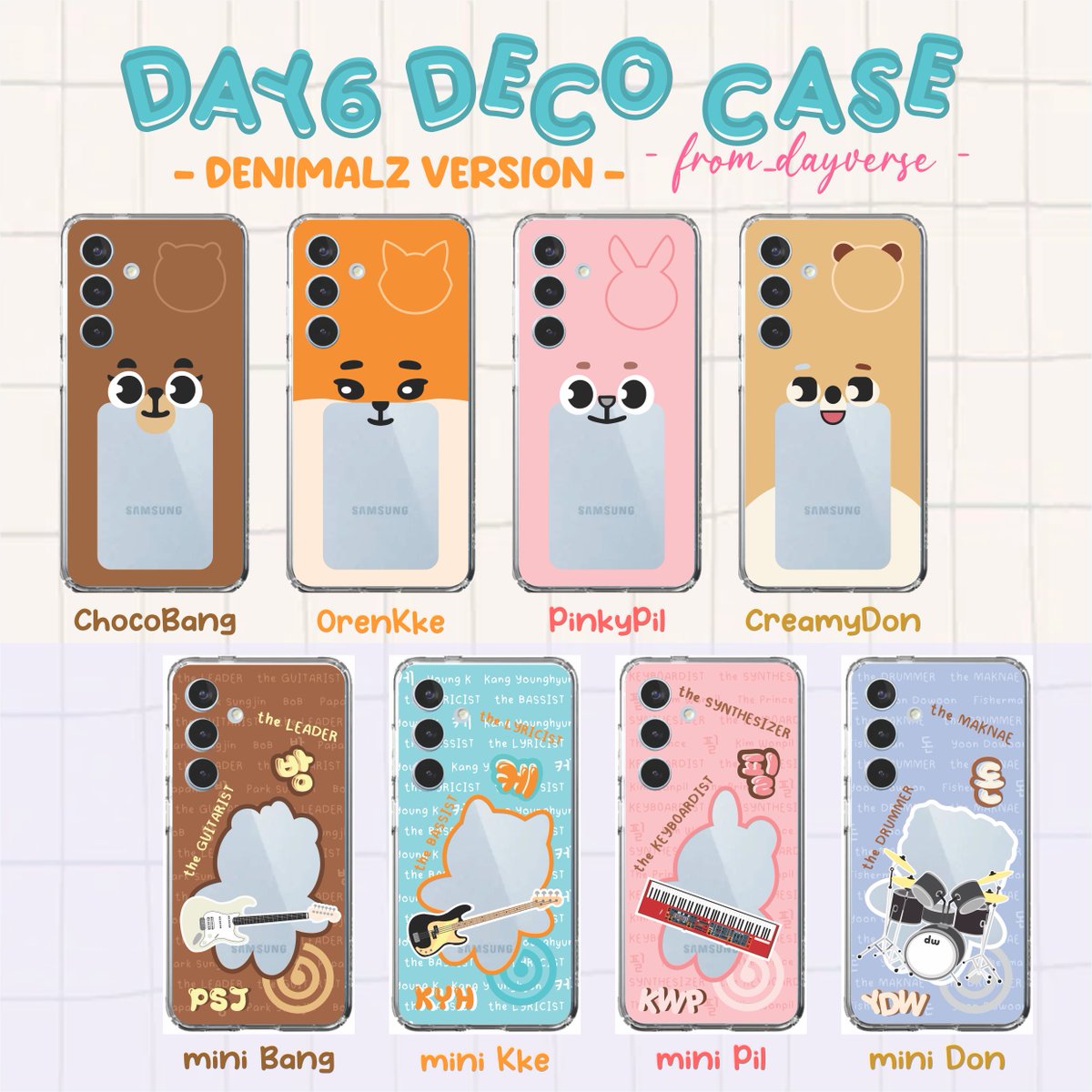 from_dayverse's tweet photo. --- phonecase Denimalz Version
#day6 #day6stuff #fanmade https://t.co/g4Pr9KiZUv