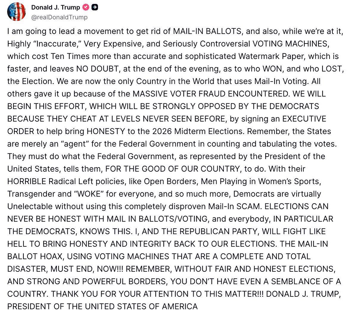 galts1teaparty's tweet image. I have been working elections for the past decade and 24/7 for the past five years to help educate the public about our insecure elections and how they must be overhauled. There will be much pushback BUT we must prevail! #OneDayOneVote is the only way to save our Republic! Thank