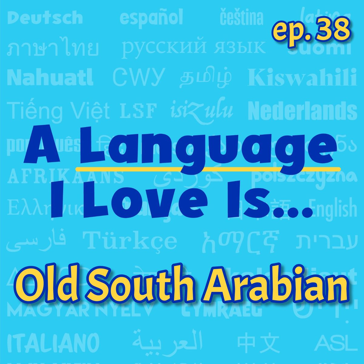 Dr Danny Bate (@dannybate4) on Twitter photo New ALILI!
To make up for an unexpected podcast pause, Ep. 38 is four languages for the price of one. <a href="/koutchoukalimar/">Imar Koutchoukali 🥃🟦🌿 🌐</a> discusses the Old South Arabian group, included among them the language of the Queen of Sheba...
Acast:shows.acast.com/a-language-i-l…
Spotify:open.spotify.com/episode/0htyeW… New ALILI!
To make up for an unexpected podcast pause, Ep. 38 is four languages for the price of one. <a href="/koutchoukalimar/">Imar Koutchoukali 🥃🟦🌿 🌐</a> discusses the Old South Arabian group, included among them the language of the Queen of Sheba...
Acast:shows.acast.com/a-language-i-l…
Spotify:open.spotify.com/episode/0htyeW…