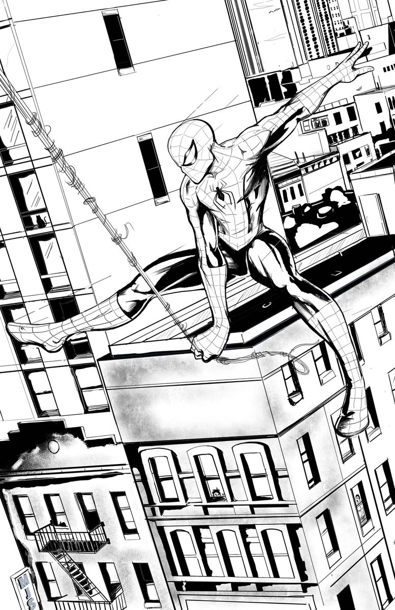 artistMJS's tweet photo. New art #SpiderManBrandNewDay saw all the new behind the scenes and was motivated to #draw a new #comic piece https://t.co/bC34THIOOm