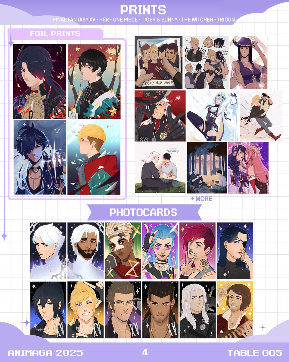 (RTs 💞) a lil late but here’s my catalogue for #animaga2025! 

pre•rder form in replies!
#animaga
✨1/4✨