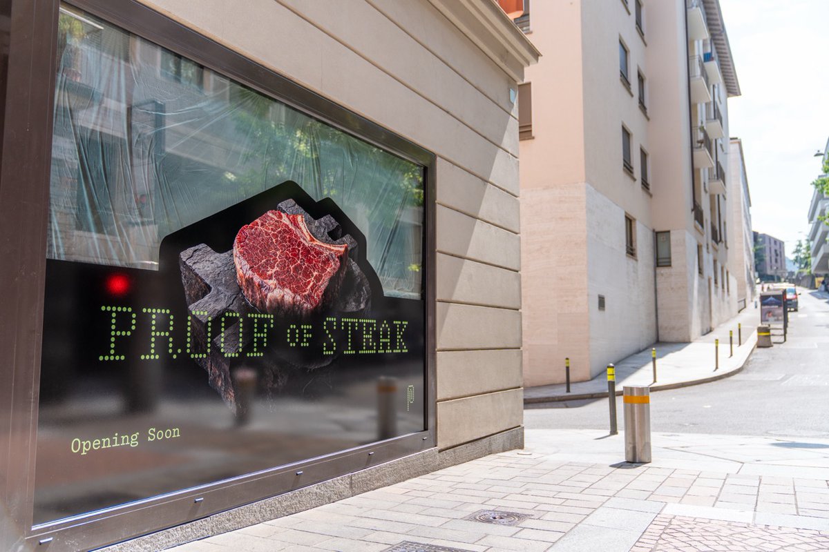 pow_space's tweet image. Something&apos;s cooking at the @pow_space in @luganomycity ... 🔥

Get ready for Proof of Steak. The premier destination for those who appreciate sound money and prime cuts. We&apos;re firing up the grill.

Opening soon.

#ProofOfSteak #ProofOfWork #Bitcoin #Lugano #PlanB #Ticino