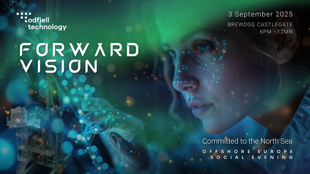 We are pleased to announce that Odfjell Technology will host Forward Vision UK Social Evening during Offshore Europe 2025 💚.

Register your interest: odfjelltechnology.com/activity/forwa…

#ForwardVisionUK #OffshoreEurope #SocialEvening