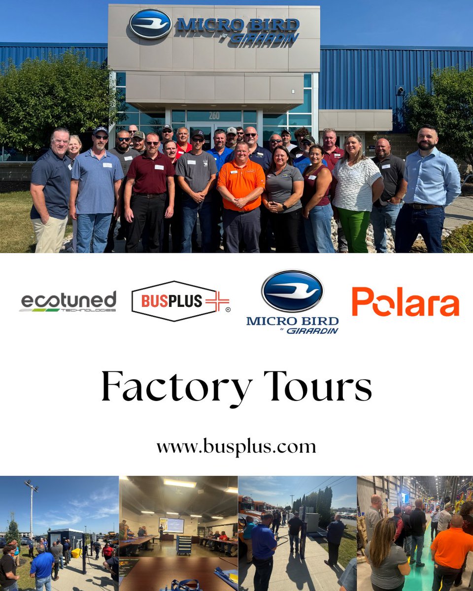 We had the pleasure of taking a group of customers on a behind-the-scenes tour of the Micro Bird, Polara, and Ecotuned facilities!Thank you to our partners for the warm welcome and to our customers for joining us on this exciting trip!

#microbird #polara #ecotuned #tour #busplus