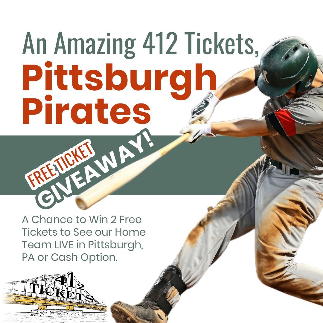412 Tickets (@412tickets) on Twitter photo THE ENDING TIME IS AT NOON EST SHARP TODAY!
Pirates Free Tickets
Chance for 2 Free 100-Level Tickets to Pirates vs Rockies on Sun. 8/24 at 12:05pm EST
or $25 via Cash App/PayPal
Follow, RP & TAG PERSONAL FRIENDS
Enter on our FB & IG <a href="/412Tickets/">412 Tickets</a> too
Winner agrees not to Resell THE ENDING TIME IS AT NOON EST SHARP TODAY!
Pirates Free Tickets
Chance for 2 Free 100-Level Tickets to Pirates vs Rockies on Sun. 8/24 at 12:05pm EST
or $25 via Cash App/PayPal
Follow, RP & TAG PERSONAL FRIENDS
Enter on our FB & IG <a href="/412Tickets/">412 Tickets</a> too
Winner agrees not to Resell