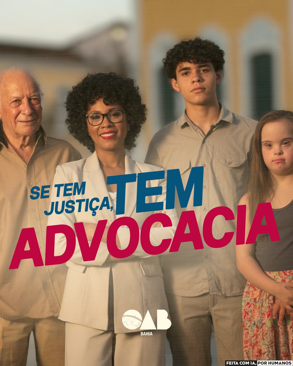 OAB_Bahia's tweet photo. Fazer a justiça acontecer é entender que todo ser humano tem direitos. É lutar para que direitos sejam garantidos e respeitados.
Os profissionais da advocacia são importantes para que se faça justiça.
Sempre que necessário, consulte um (a) advogado (a).
#oab #oabba https://t.co/RdA7Bqfj3z